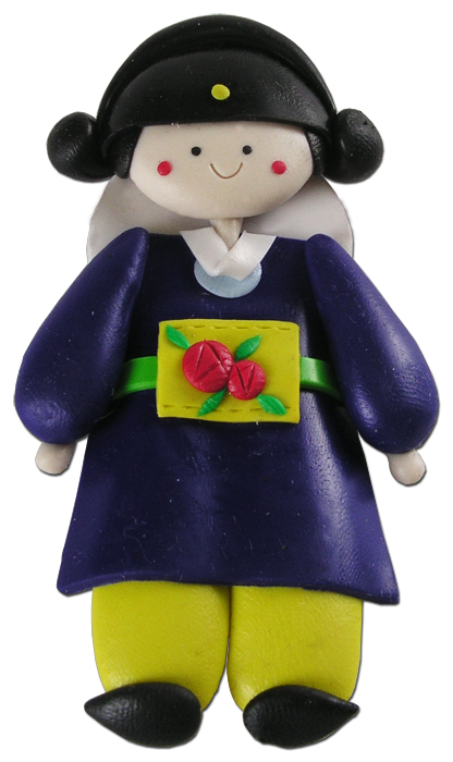 10pcs Korean Doll Fridge Magnet